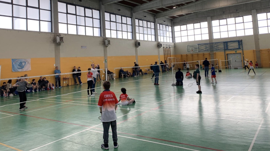 Giovani atleti della Gioko ASD al Meeting Badminton Under a Novi Ligure